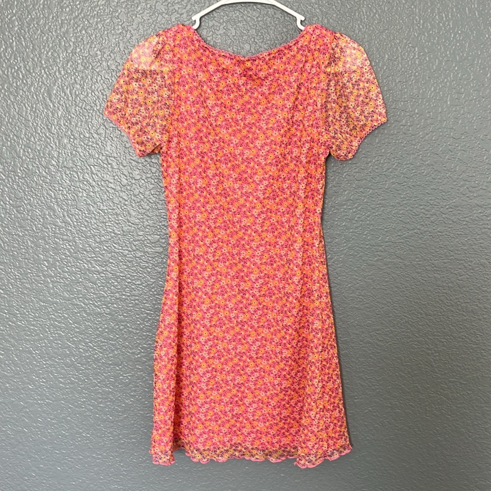 Brave Soul London// Baby Doll Sheer Floral Dress Size XS - Picture 7 of 11